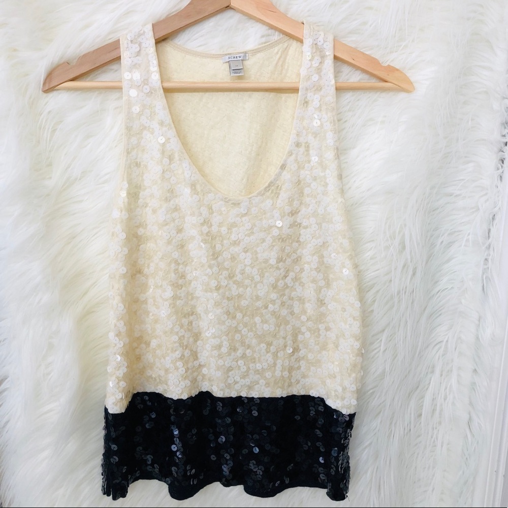 EUC J. Crew Sequin Tank